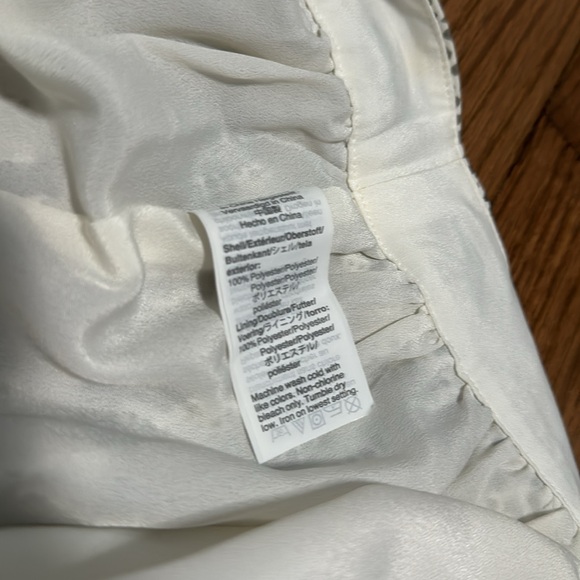 White and gray J.Crew pleated midi skirt - Picture 4 of 6